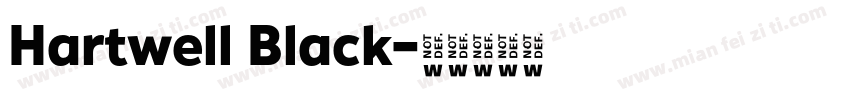 Hartwell Black字体转换